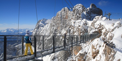 Hängebrücke am Dachstein-Gletscher